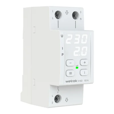 Реле напряжения с контролем тока Welrok VI-63